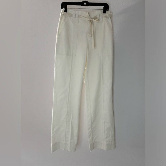 A.L.C paperbag Thomas Pant white/ivory canvas 8 NWT - Picture 4 of 9